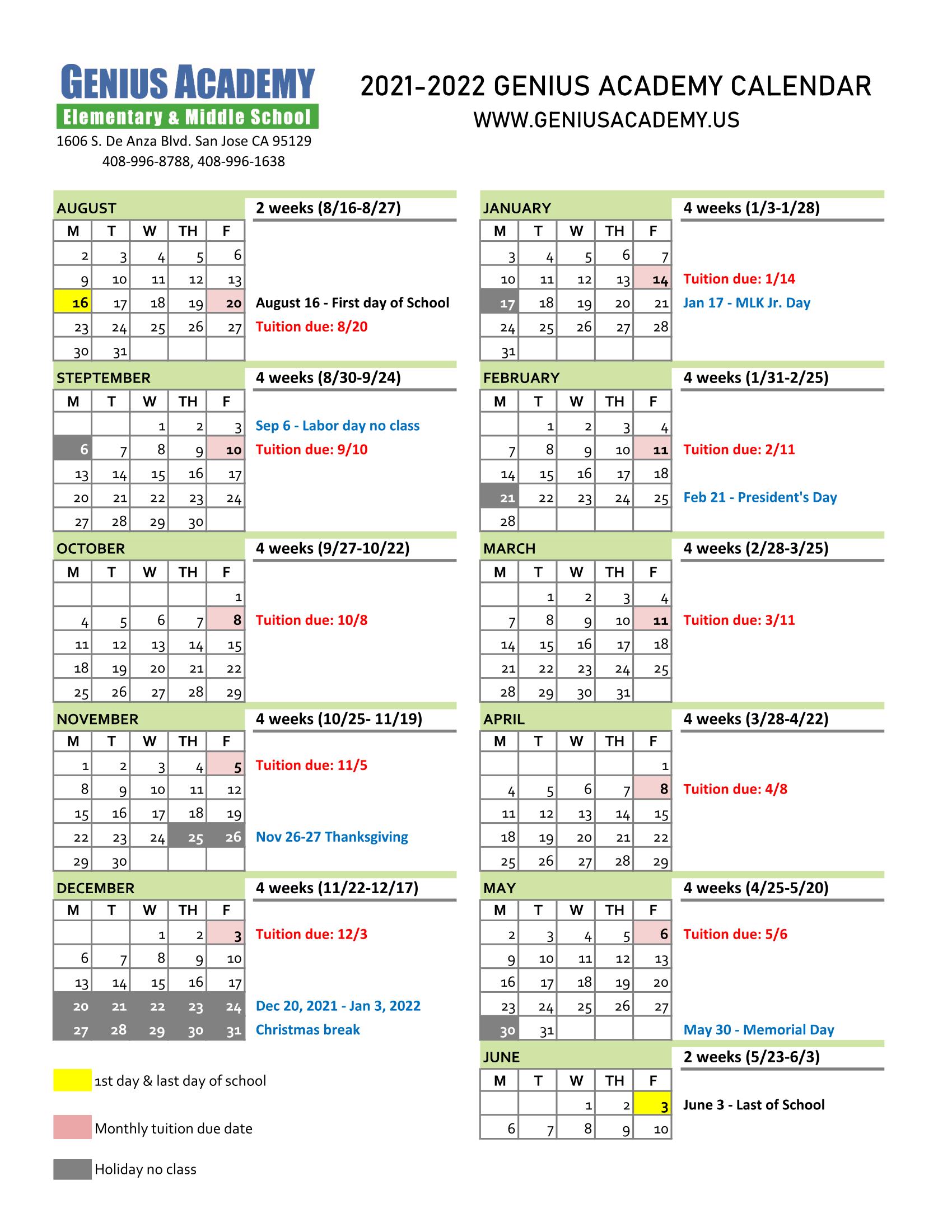 Ggusd 2021 To 2022 Calendar
